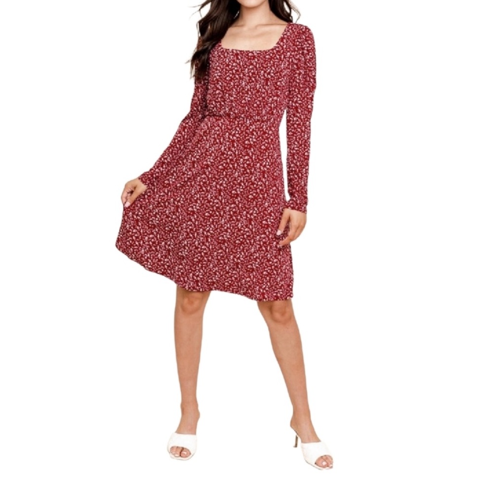 Gilli’s Angelina Rust Fit and Flare Dress L